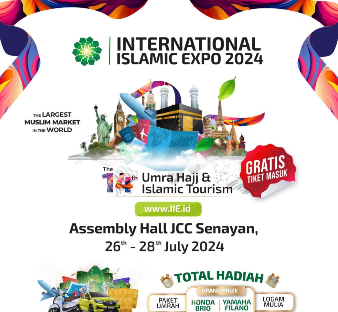 Promo umroh 19 juta di booth Ventour dalam event International Islamic Expo 2024